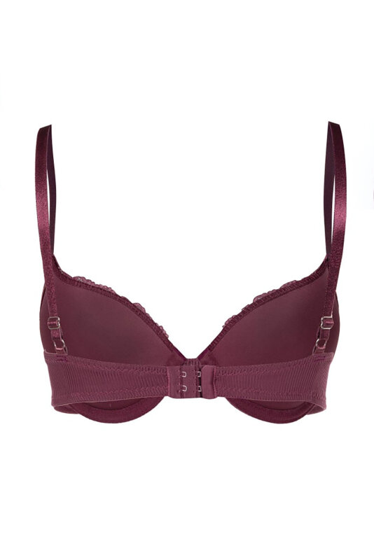 Gül Kurusu Destekli Dantel Detaylı Sütyen Takım - NBB