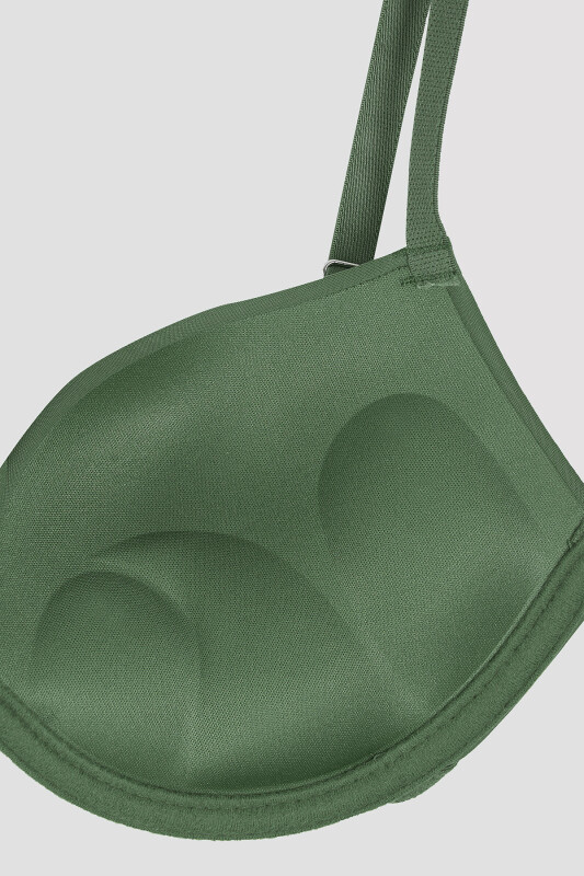 Haki Latina Double Push-Up Destekli Sütyen - LOYA