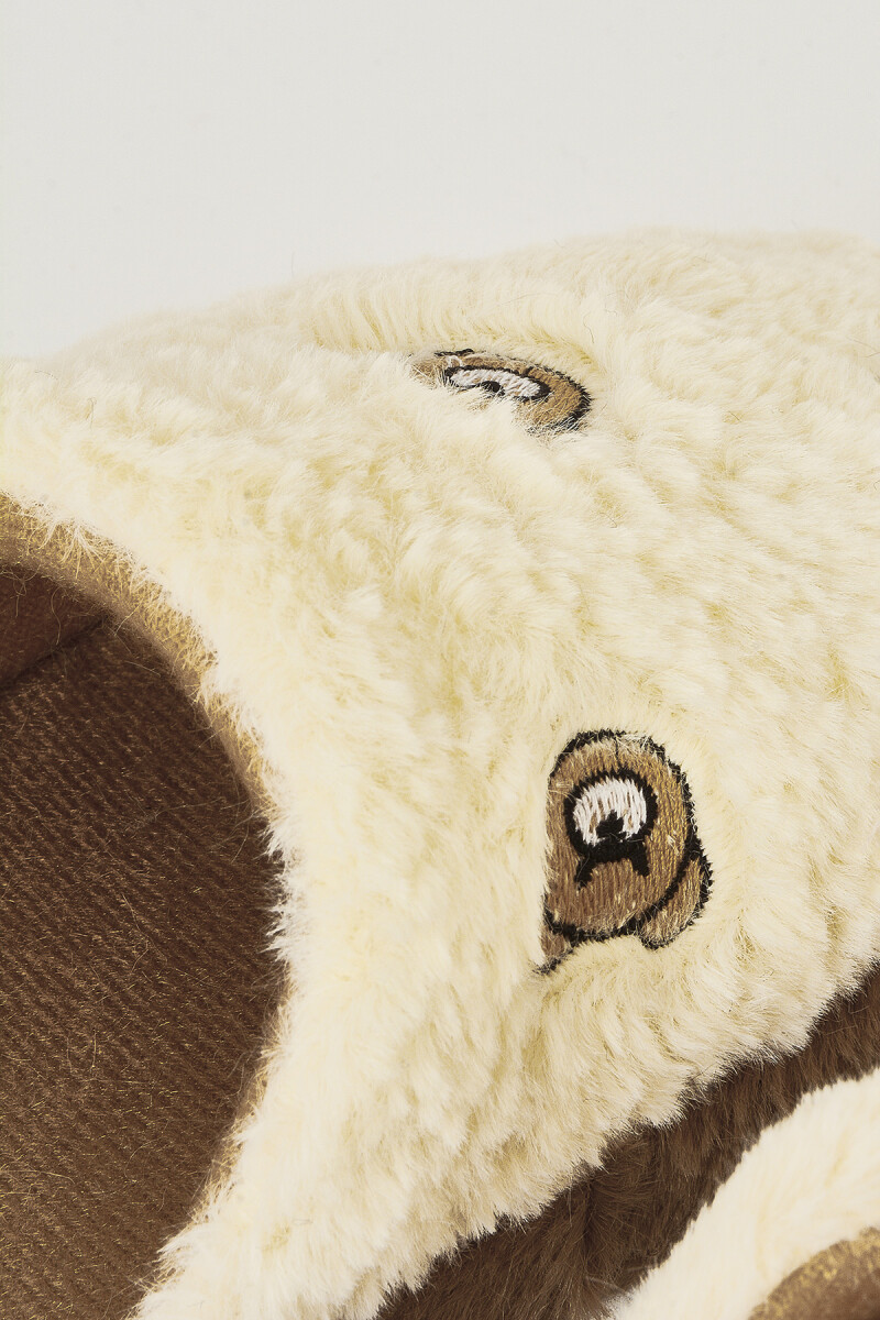 Kahve Ayıcıklı Kapalı Ev Terliği - 3