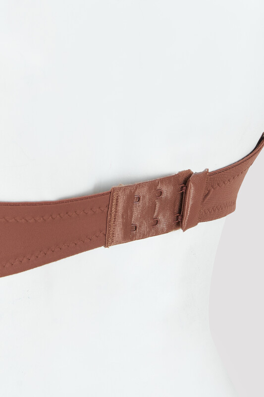 Kahverengi Latina Destekli Straplez Sütyen - LOYA