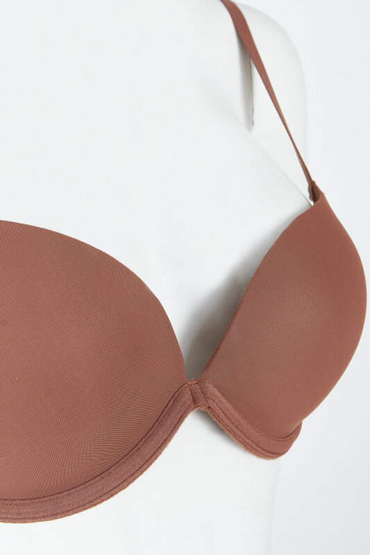 Kahverengi Latina Double Push-Up Destekli Sütyen - LOYA