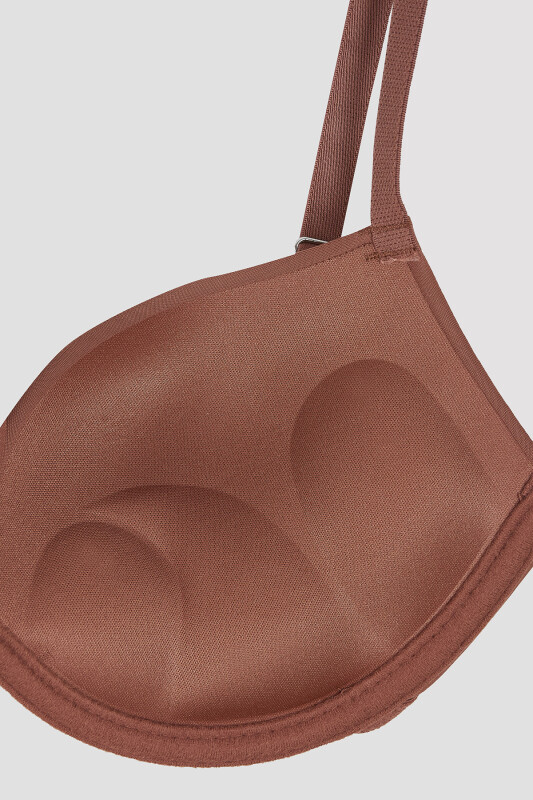 Kahverengi Latina Double Push-Up Destekli Sütyen - LOYA