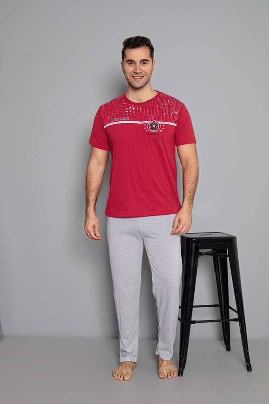 Kırmızı Air Force Sportwear İnterlok Pijama Takım - Thumbnail