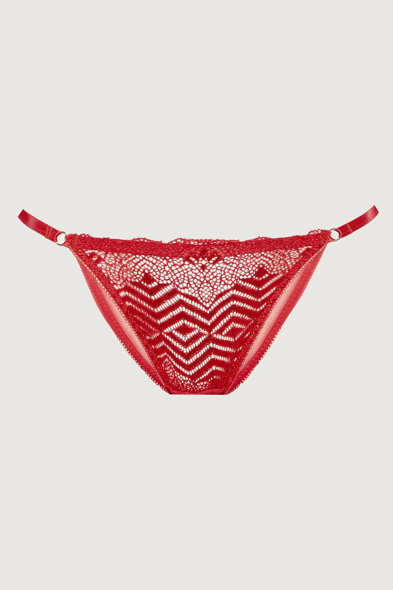 Kırmızı Crimson Dantelli Külot - 1