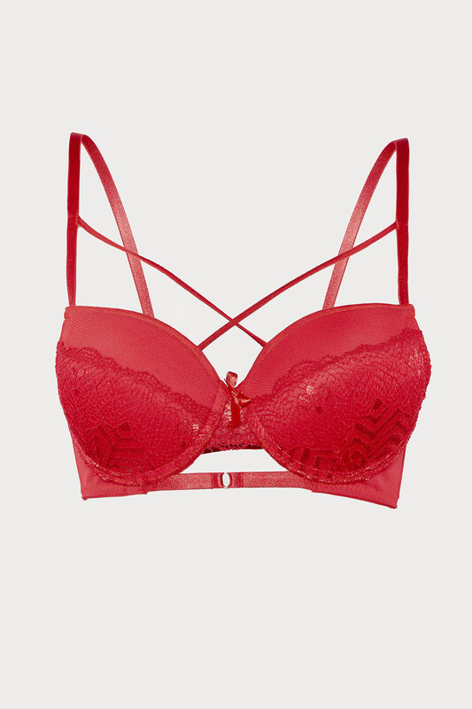 Kırmızı Crimson Hafif Destekli Sütyen - LOYA