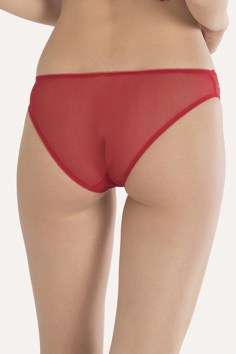 Kırmızı Dantel Bralet Takım - 5