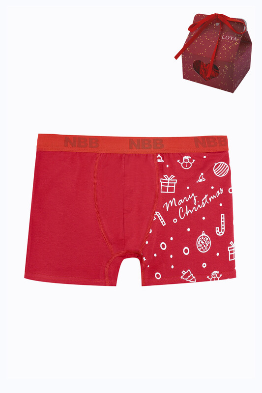 Kırmızı Marry Christmast Boxer 