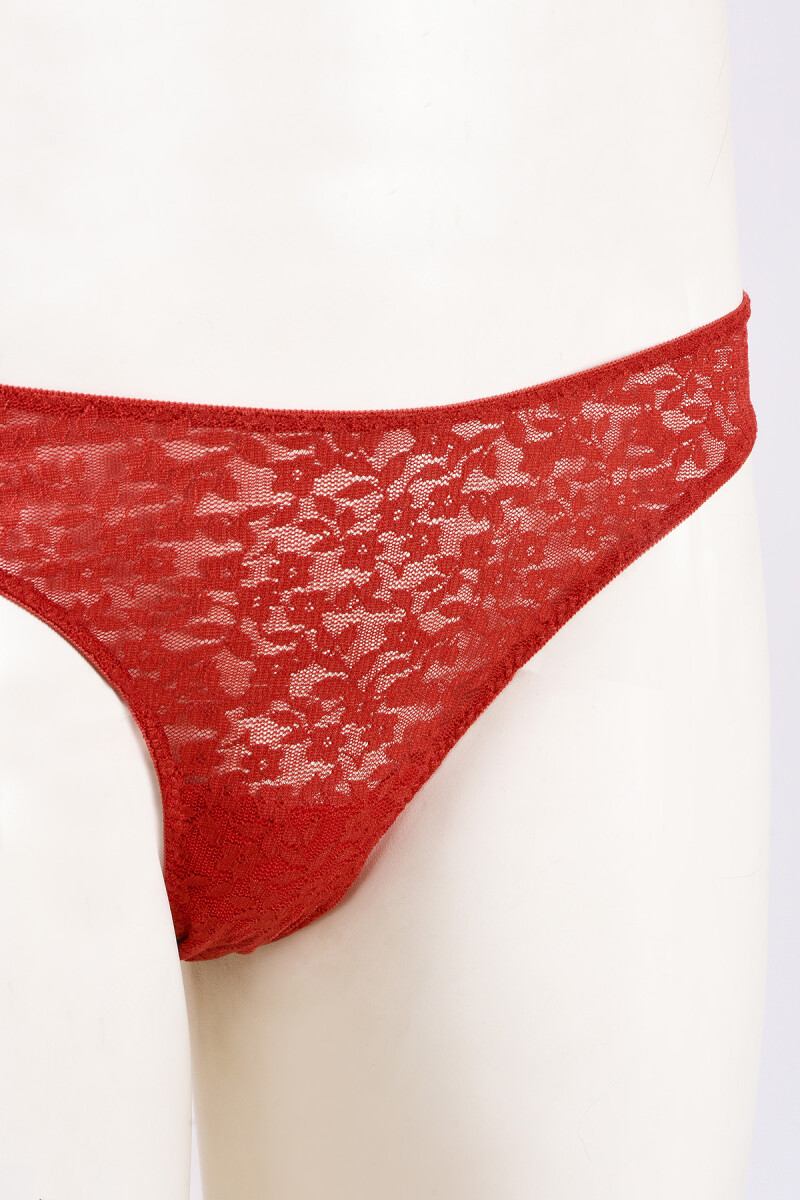 Kırmızı Nirvana V Slip Külot - 2