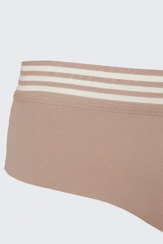 Koyu Kahve Barbara Dikişsiz Normal Bel Külot - LOYA