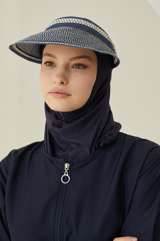 Lacivert Modern Tesettür Mayo - NBB