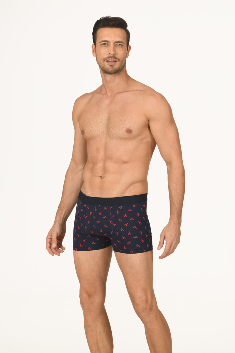 Lacivert Akrep Desen Boxer - 1