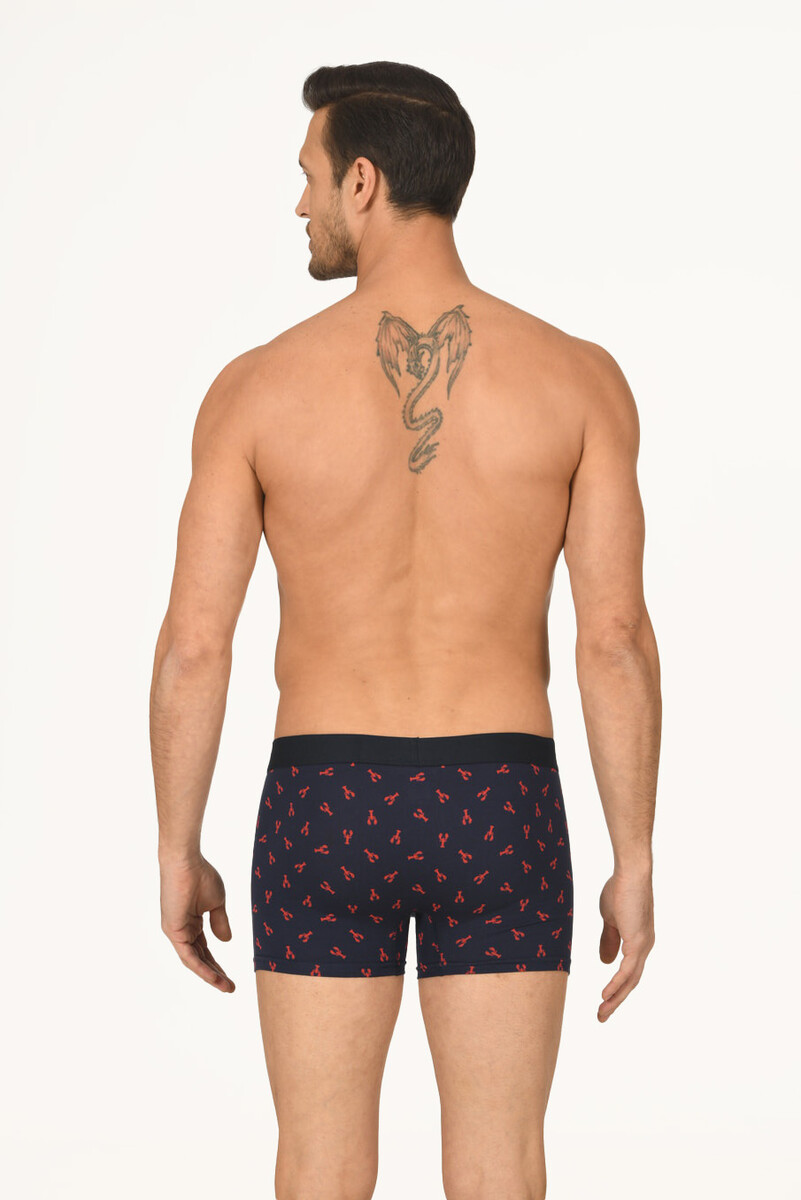 Lacivert Akrep Desen Boxer - 2