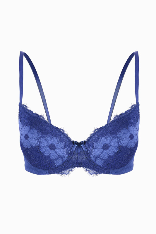 Lacivert Fiori Destekli Sütyen - LOYA