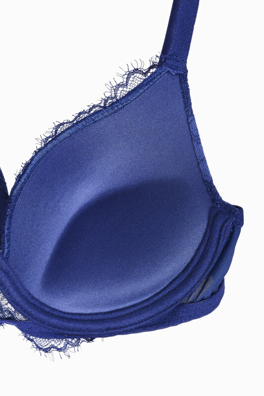 Lacivert Fiori Destekli Sütyen - LOYA