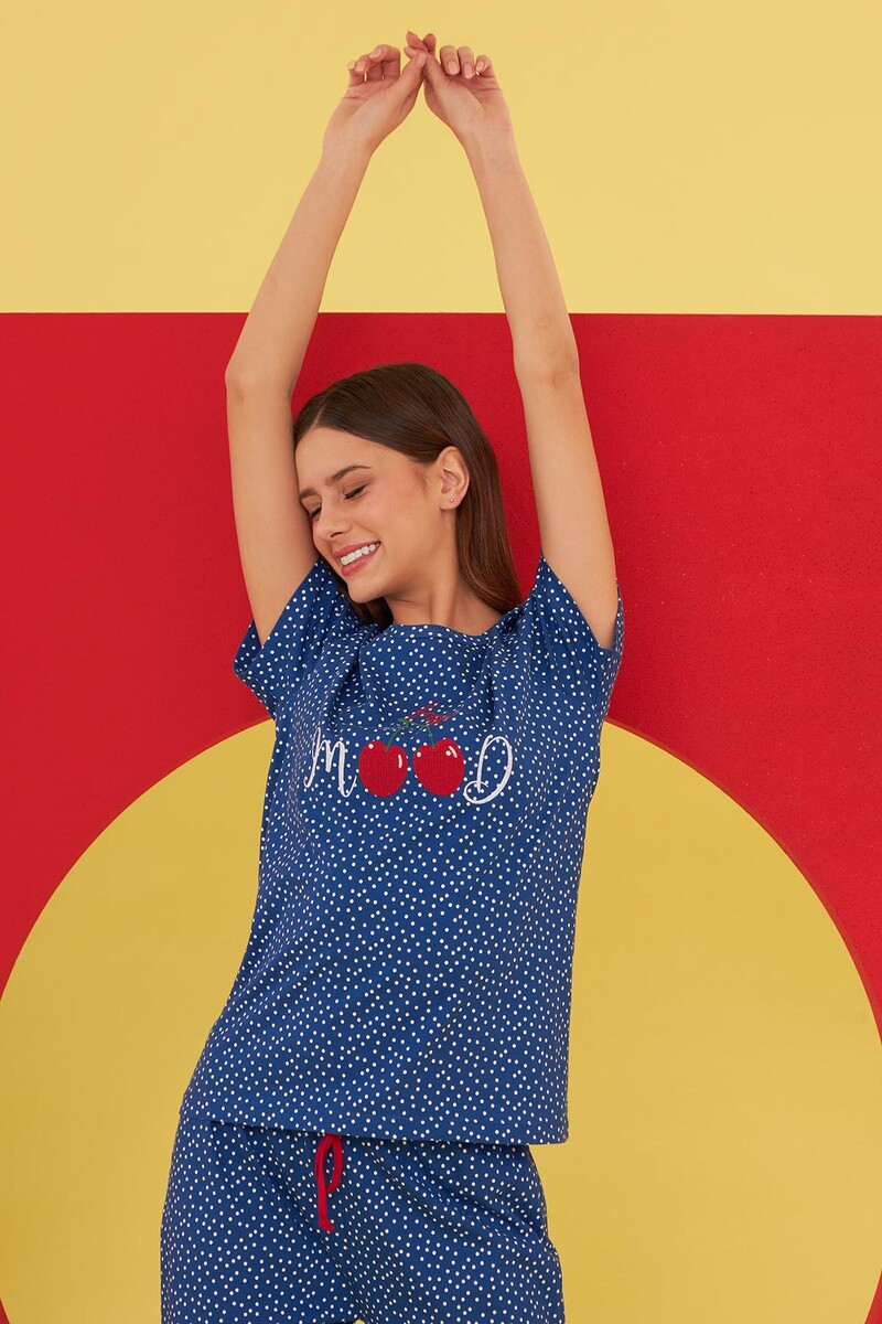 Lacivert Fresh Mood Pijama Takımı - 2
