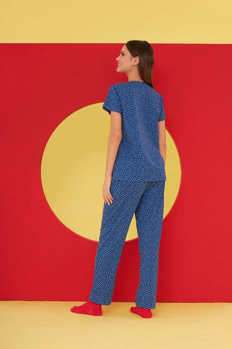 Lacivert Fresh Mood Pijama Takımı - 3
