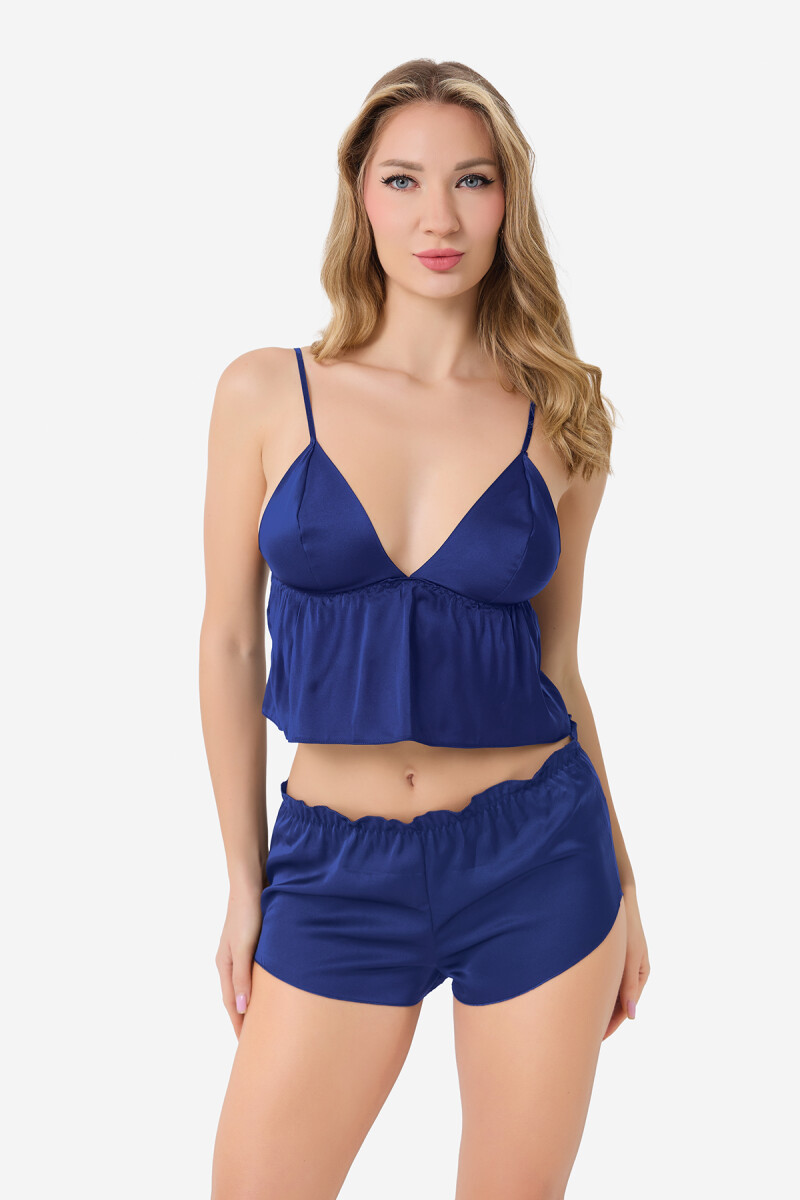 Lacivert Signature Şortlu Büstiyer Takım - 1