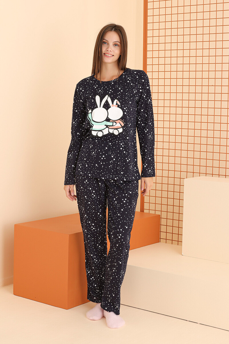 Lacivert Rabbit Pijama Takımı - 2