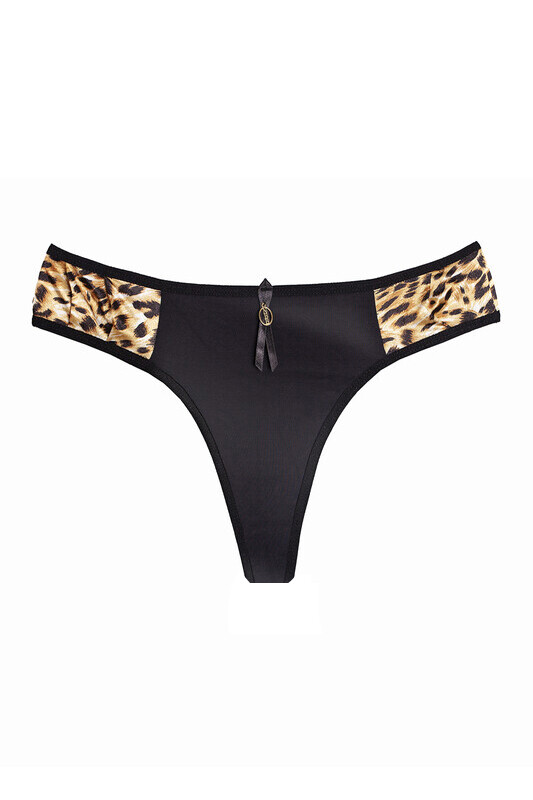 Leopar Detaylı String Külot - 1