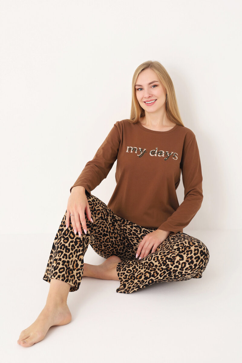 Leopar My Days Wild Pijama Takımı - 1