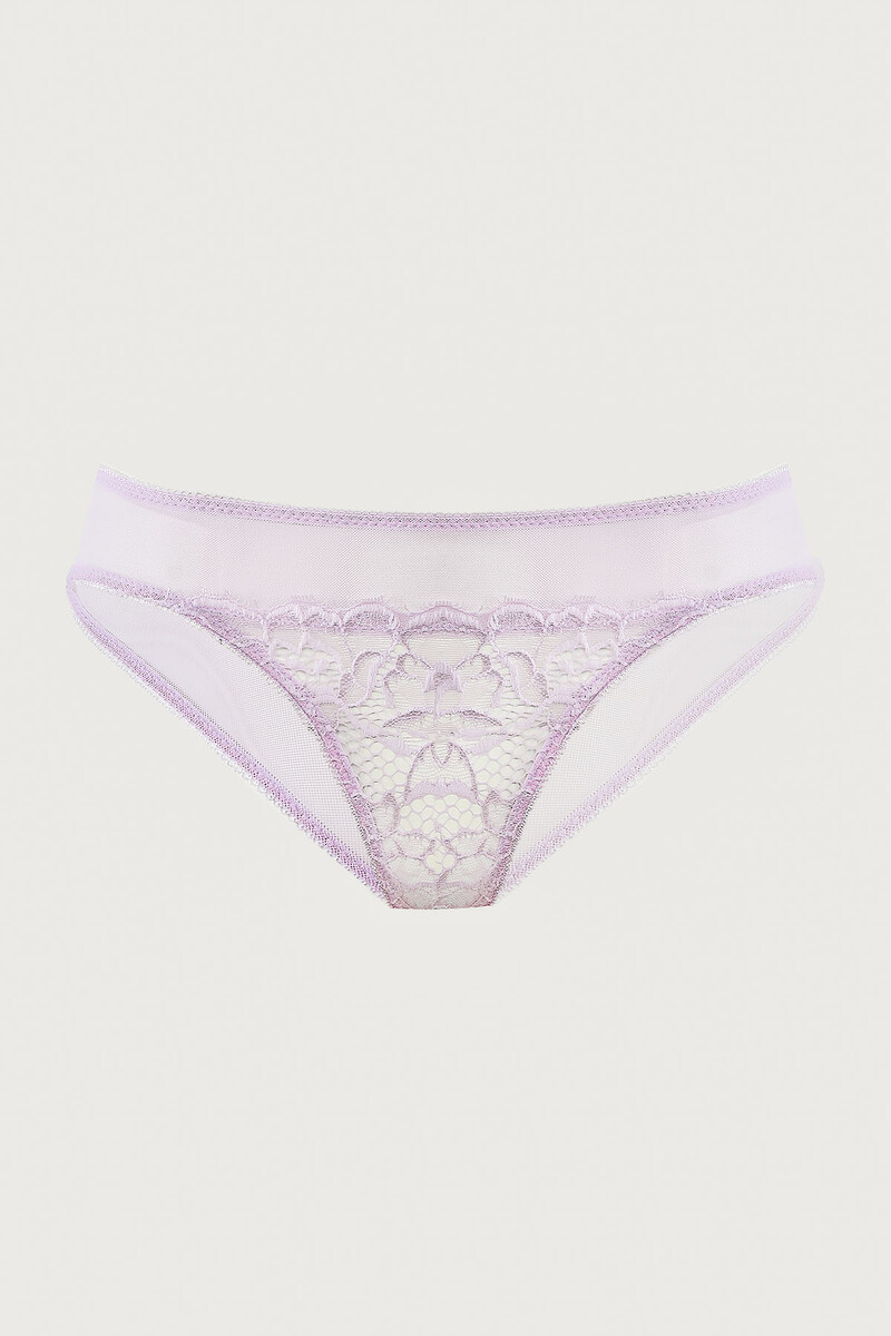 Lila Arges Tüllü Dantelli Külot - 3