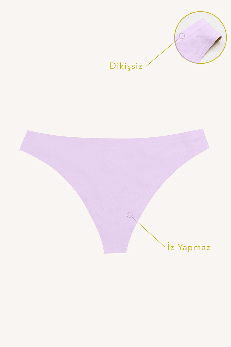 Lila Cushy İz Yapmaz String - 1