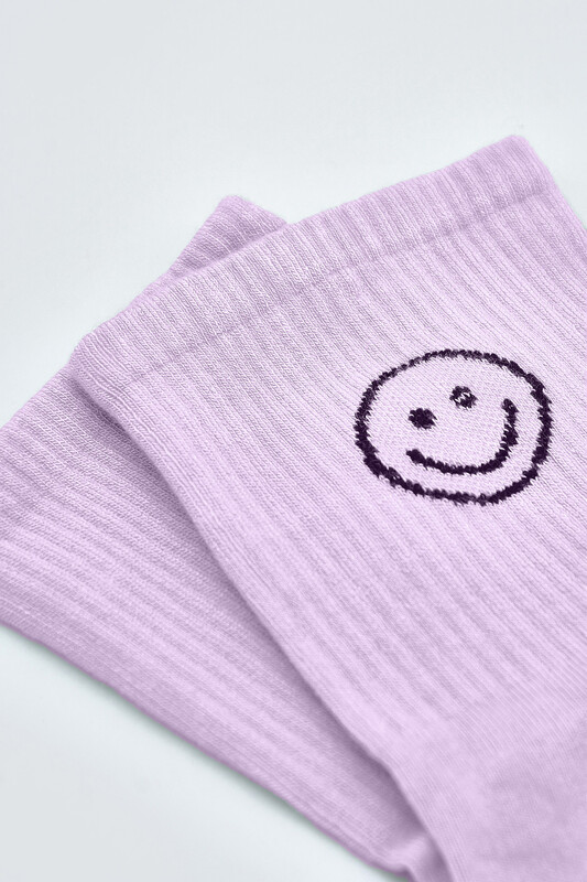 Lila Smile Bamboo Soket Çorap - NBB