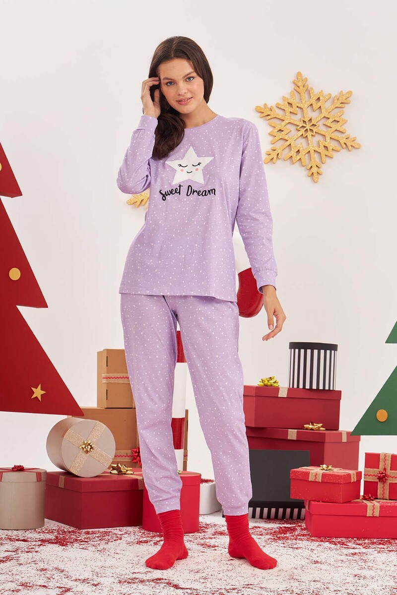 Lila Sweet Dream Pijama Takımı - 1