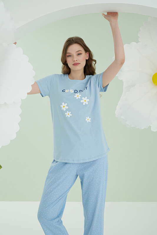 Mavi Good Day Pijama Takımı - Thumbnail