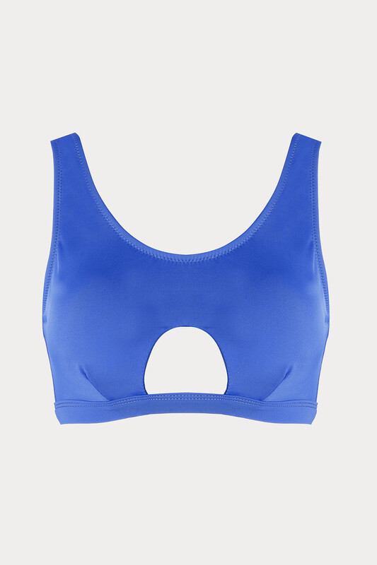Mavi Halter Tek Üst Bikini - LOYA