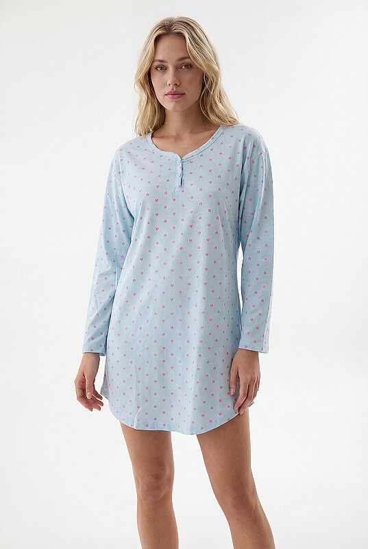 Mavi Hearts Gecelik - NBB