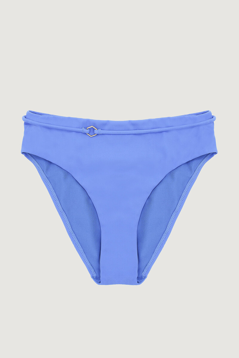 Mavi İp Detaylı Tek Alt Bikini - 1