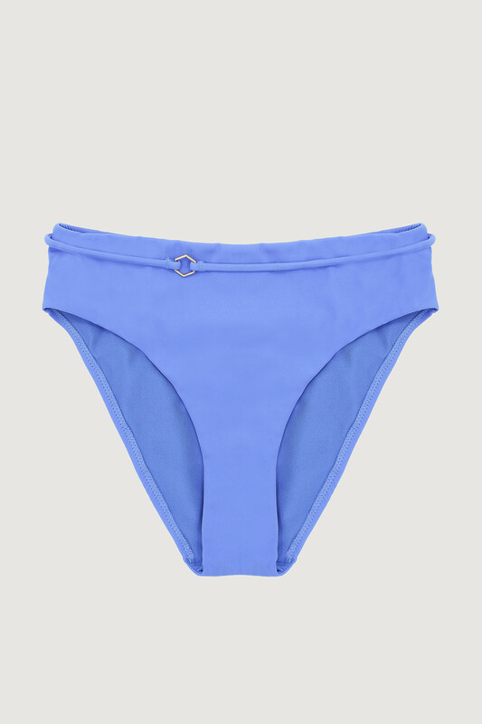Mavi İp Detaylı Tek Alt Bikini - Thumbnail