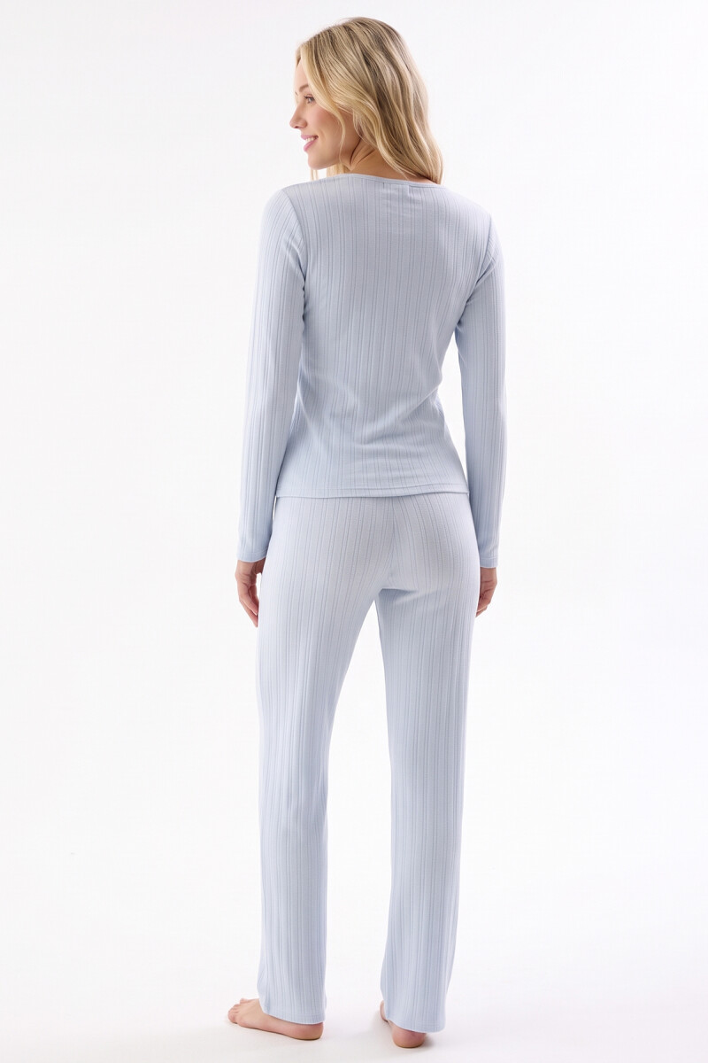 Mavi Poıntel Basıc Pijama Takım - 3
