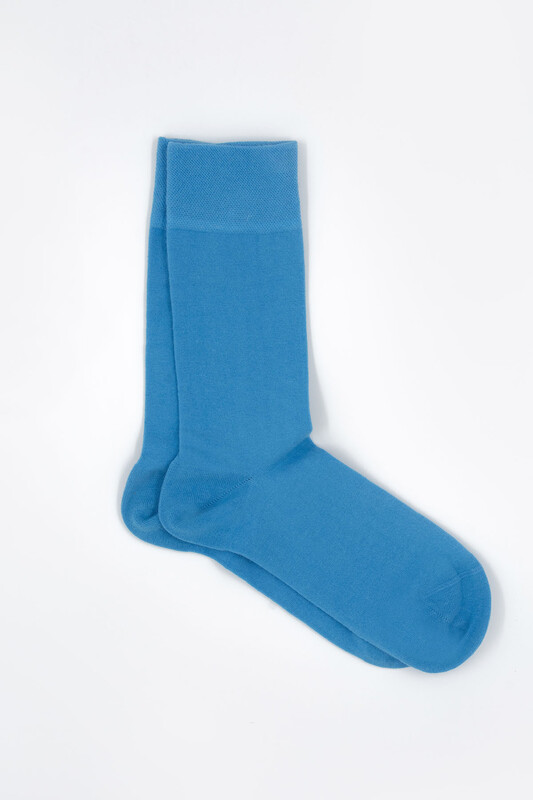Mavi Soket Çorap - Thumbnail
