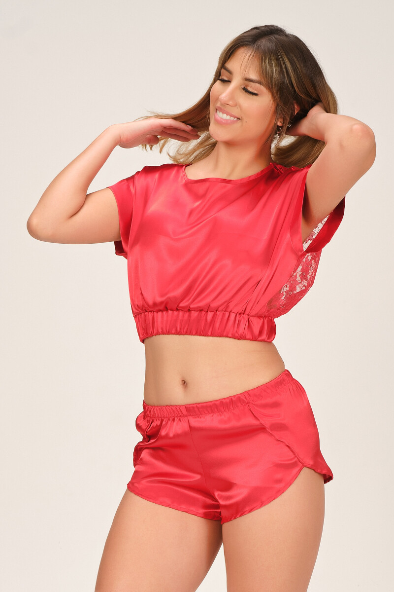 Mercan Jumelles Şortlu Crop Takım - 4