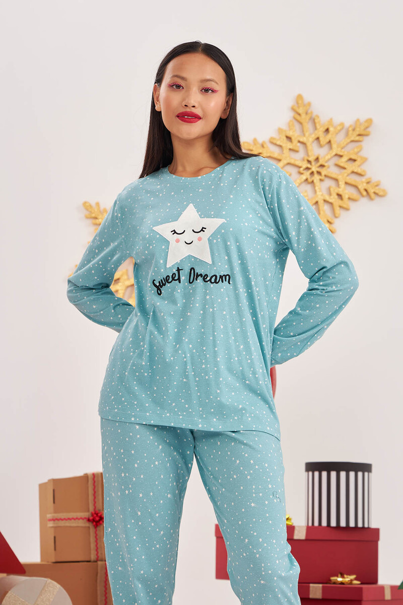 Mint Yeşil Sweet Dream Pijama Takımı - 2