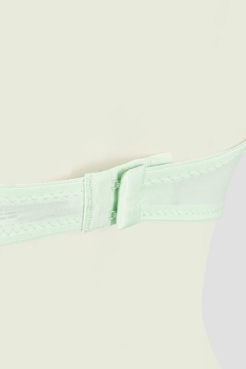 Mint Yeşili Latina Destekli Straplez Sütyen - 2