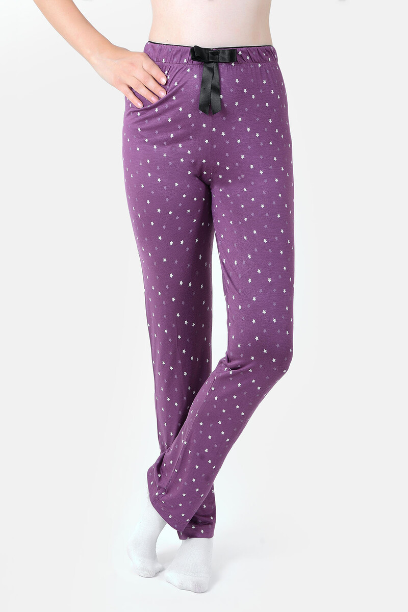 Mor Loya Start Yıldız Desenli Pijama Altı - 1