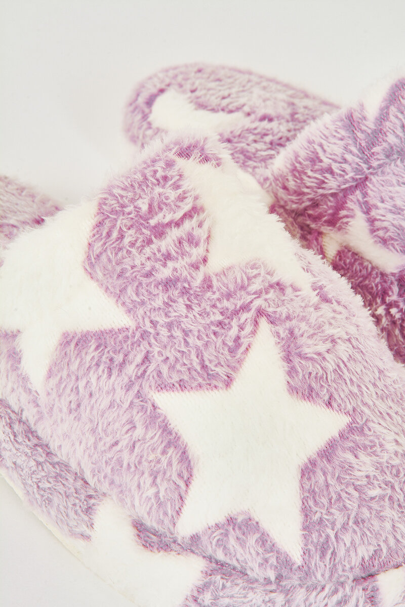 Mor Yıldızlı Atom Ev Terliği - 2