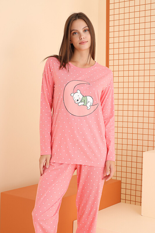 Nar Çiçeği Winnie Pooh Pijama Takımı - Thumbnail