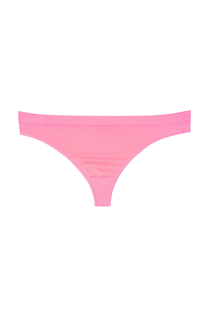 Neon Açık Pembe Turkuaz Oranj Dikişsiz 3'lü String - 4