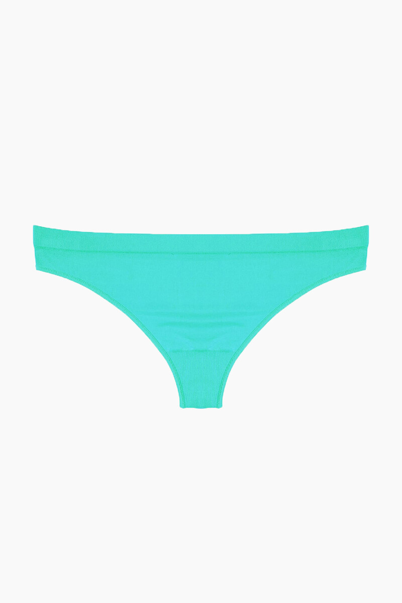 Neon Açık Pembe Turkuaz Oranj Dikişsiz 3'lü String - 2