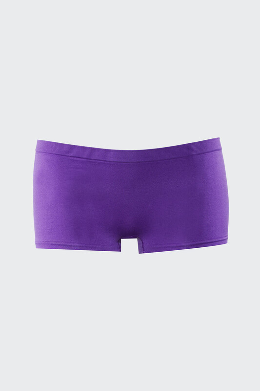 Neon Mor Yeşil Turkuaz Dikişsiz 3'lü Ağlı Şort Külot - NBB