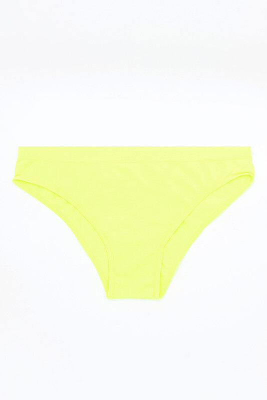 Neon Pembe Sarı Açık Oranj Dikişsiz 3'lü Külot - NBB