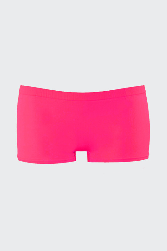 Neon Pembe Sarı Oranj Dikişsiz 3'lü Ağlı Şort Külot - NBB