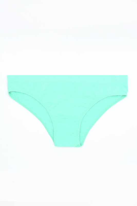 Neon Turkuaz Yeşil Narçiçeği Dikişsiz 3'lü Külot - NBB