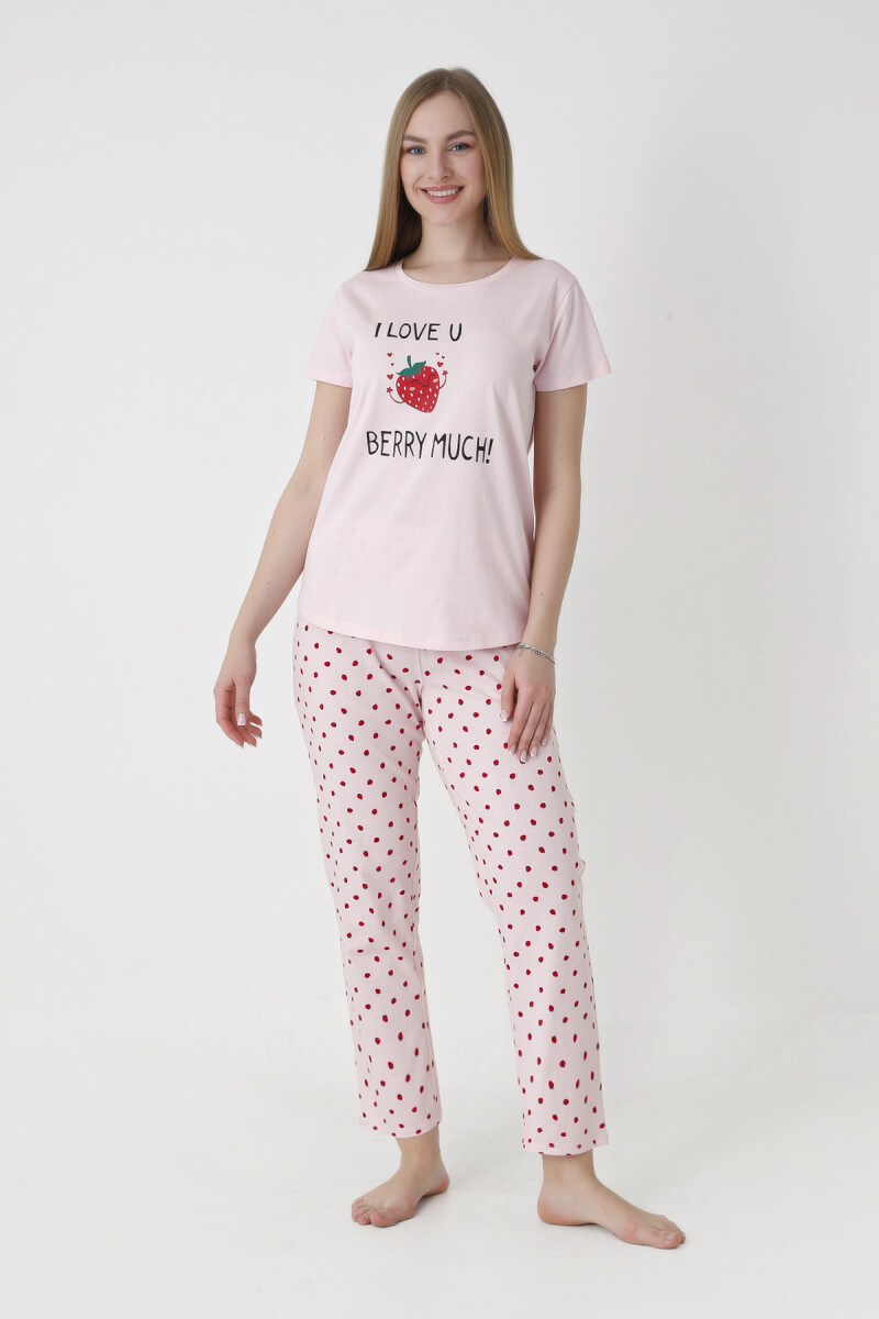 Pembe Berry Much Pijama Takımı - 1