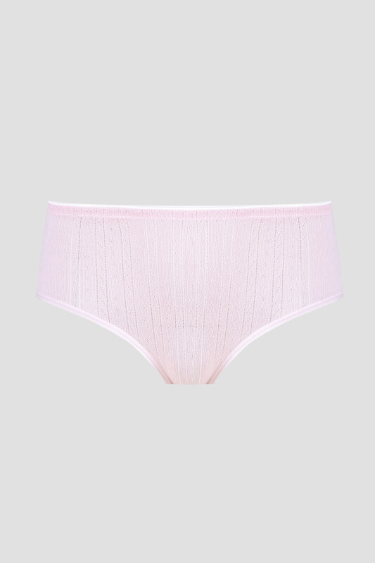 Pembe Cotton Yüksek Bel Külot 