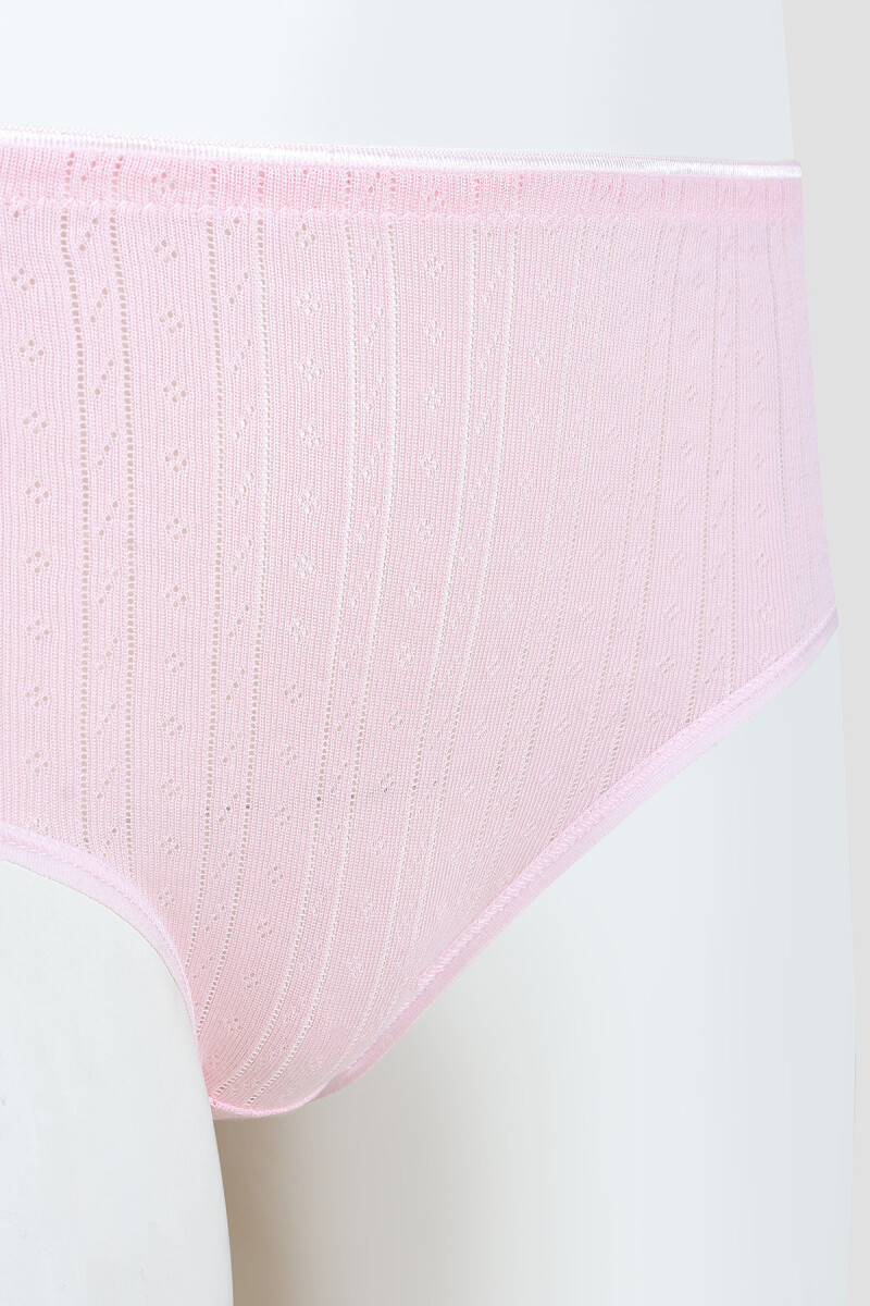 Pembe Cotton Yüksek Bel Külot - 2